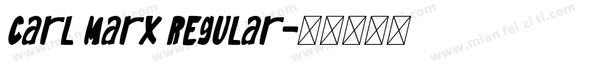 Carl Marx Regular字体转换
